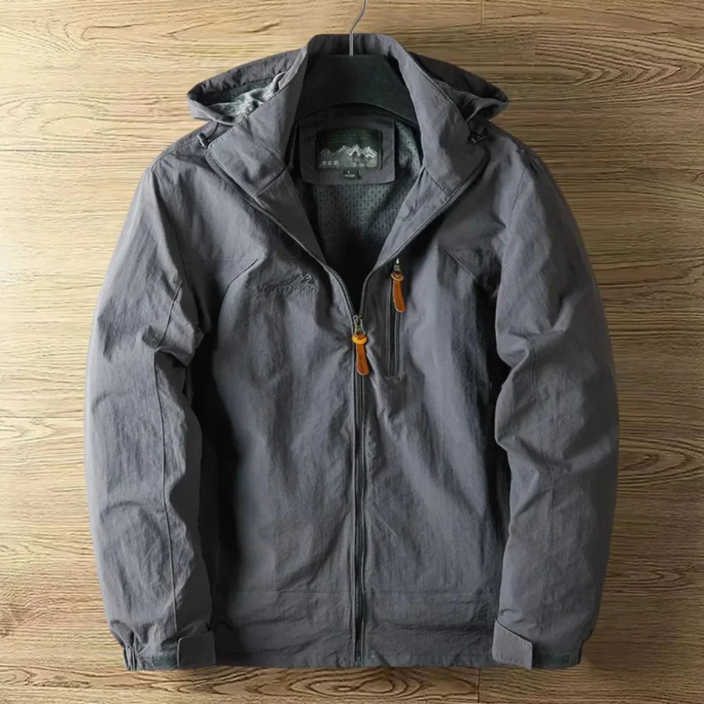 Men's Waterproof Outdoor Jacket With Hood Breathable