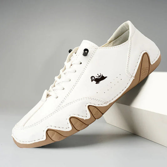 Leather Walking Shoes Comfortable Balance Design - Fashinoza