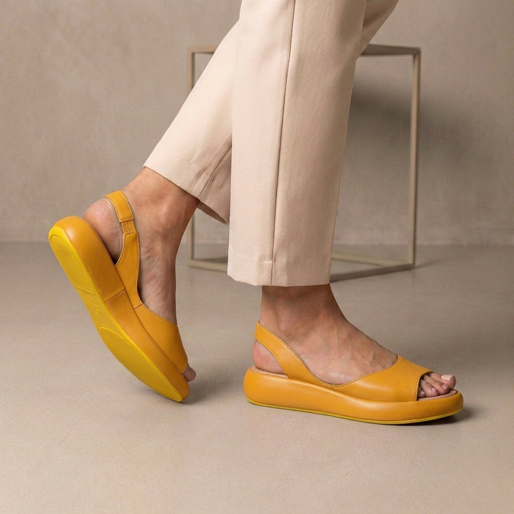 Women's Orthopedic Sandals Peep-Toe Slingback Cushioned Support