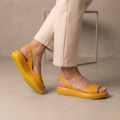 Women's Orthopedic Sandals Peep-Toe Slingback Cushioned Support