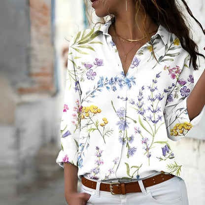 Women's Patterned Casual Blouse