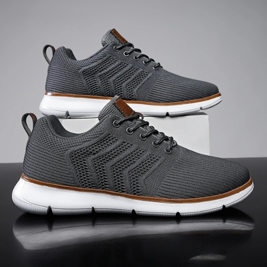 Men's Mesh Running Shoes Breathable Black