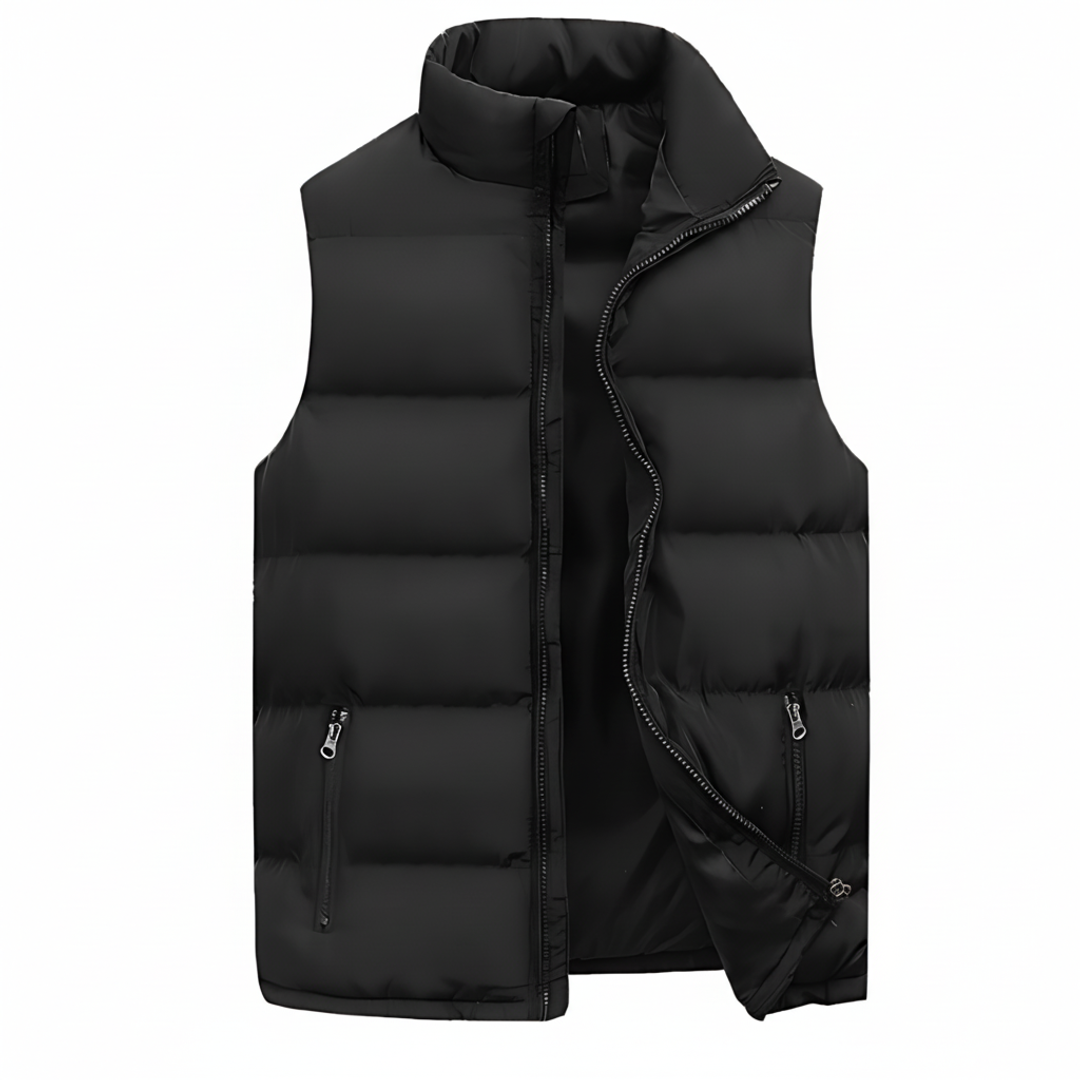 Men's Padded Puffer Vest Zip Up - Fashinoza