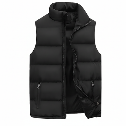 Men's Padded Puffer Vest Zip Up - Fashinoza