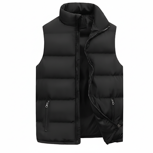 Men's Padded Puffer Vest Zip Up - Fashinoza