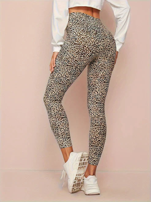 Women's High-Waist Leopard Leggings