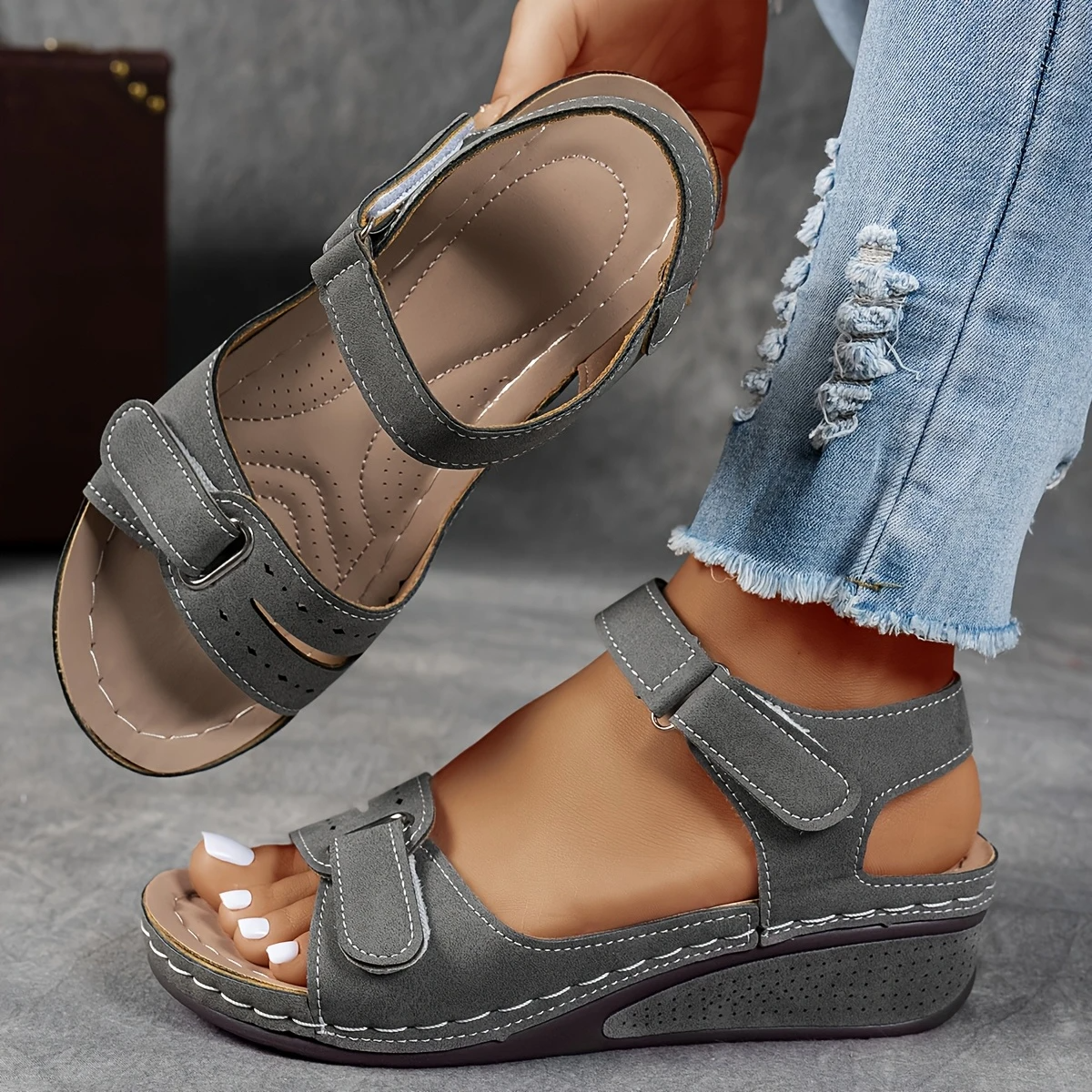 Women's Platform Wedge Sandals Cushioned