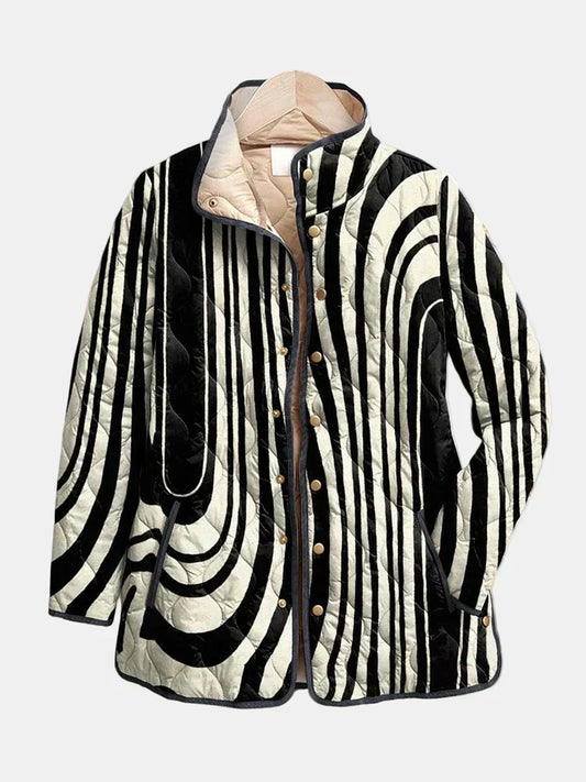 Women's Long Sleeve Button Front Jacket - Fashinoza