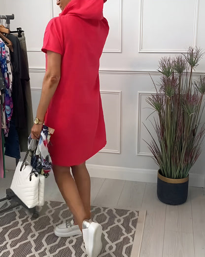 Women's Midi Hooded Casual Dress