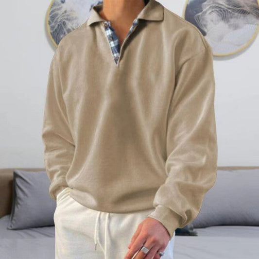 Men's Crew Neck Sweater Comfortable Classic Style - Fashinoza