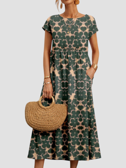 Women's Midi Floral Print Dress