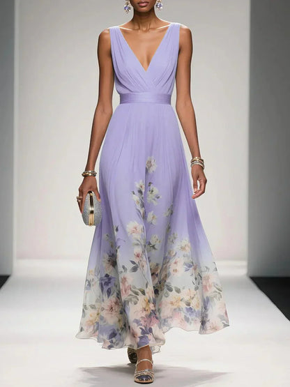 Fiona | Women Floral Print Wedding Guest Dress