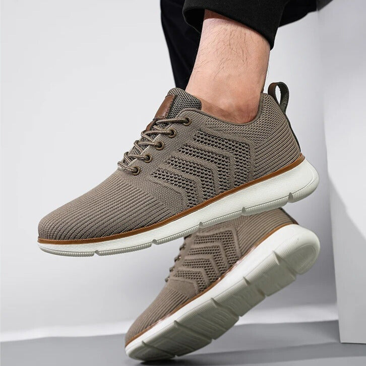 Men's Lace-Up Knit Sneakers