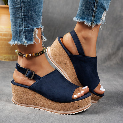 Women's Platform Sandals Adjustable Buckle