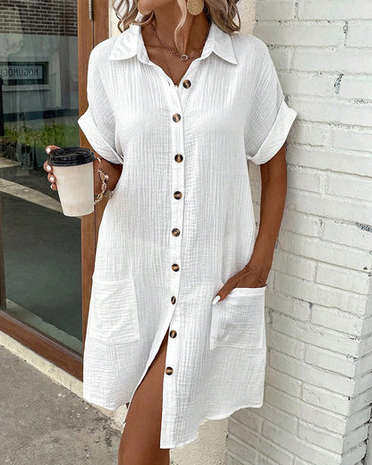 Women's Collared Mini Dress
