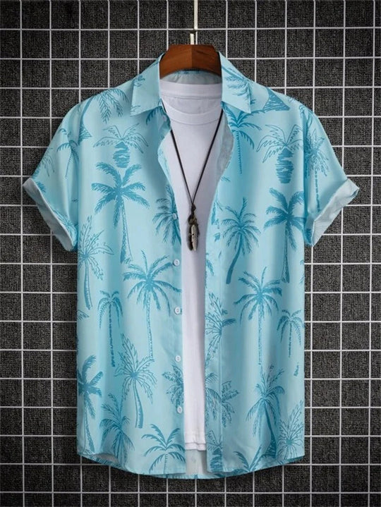 Hawaiian Shirt 3D Flower Print Vibrant Style