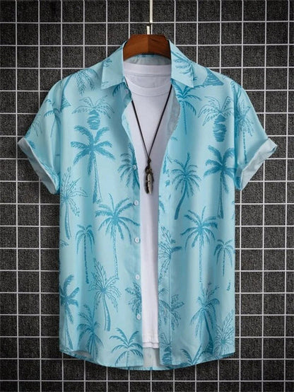 Hawaiian Shirt 3D Flower Print Vibrant Style