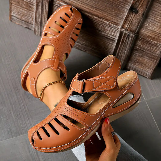 Tatum Women's Leather Sandals - Fashinoza