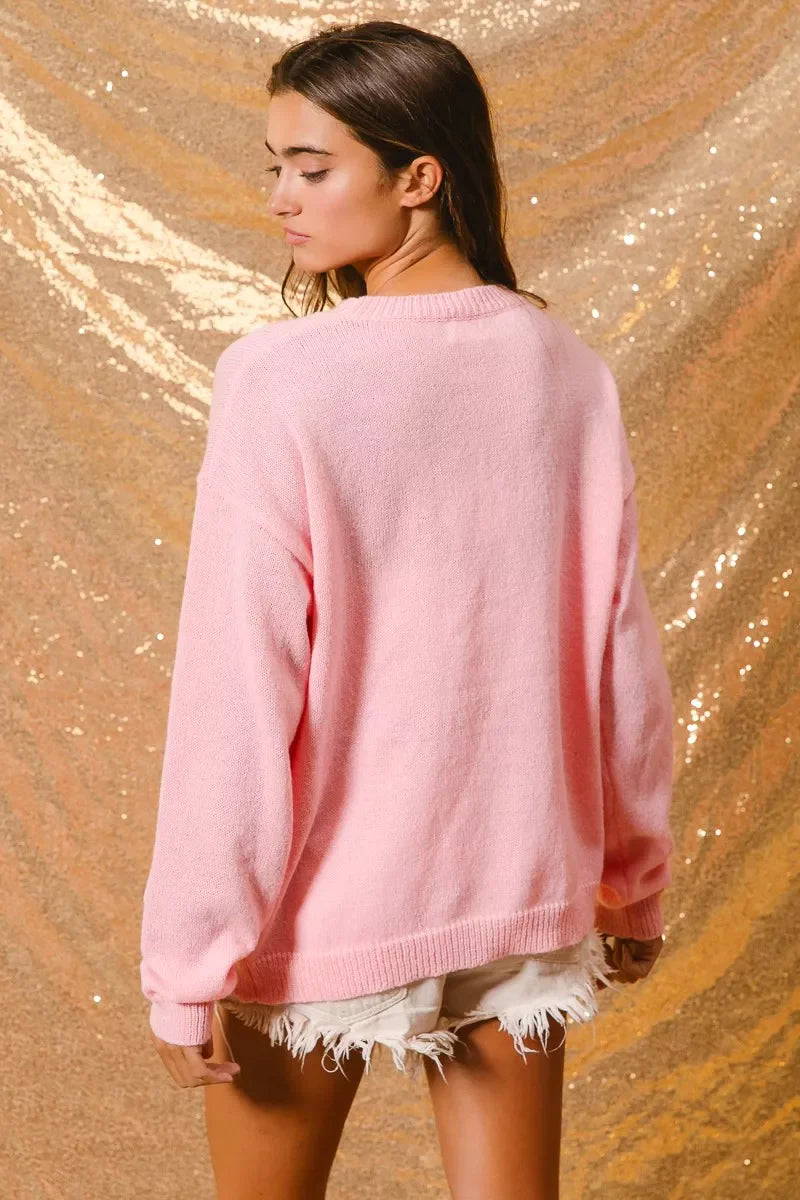Image of Adrienne | Women's Crew Neck Novelty Sweater