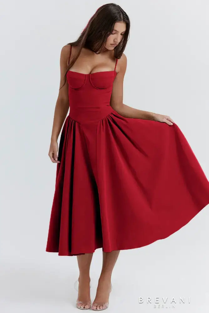 Corset Midi Gown