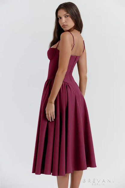 Corset Midi Gown
