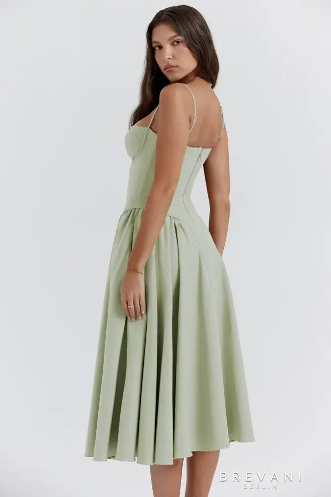 Corset Midi Gown