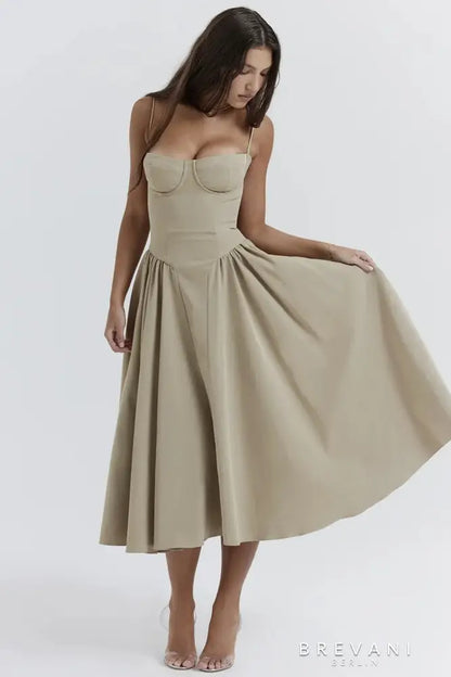 Corset Midi Gown