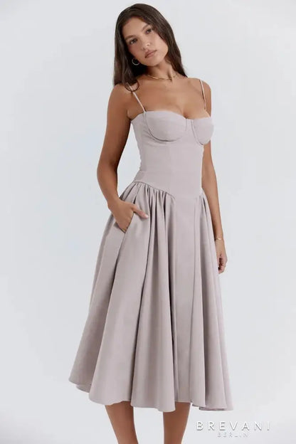 Corset Midi Gown