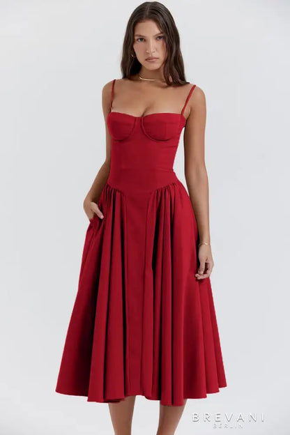 Corset Midi Gown