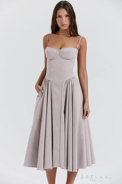Corset Midi Gown