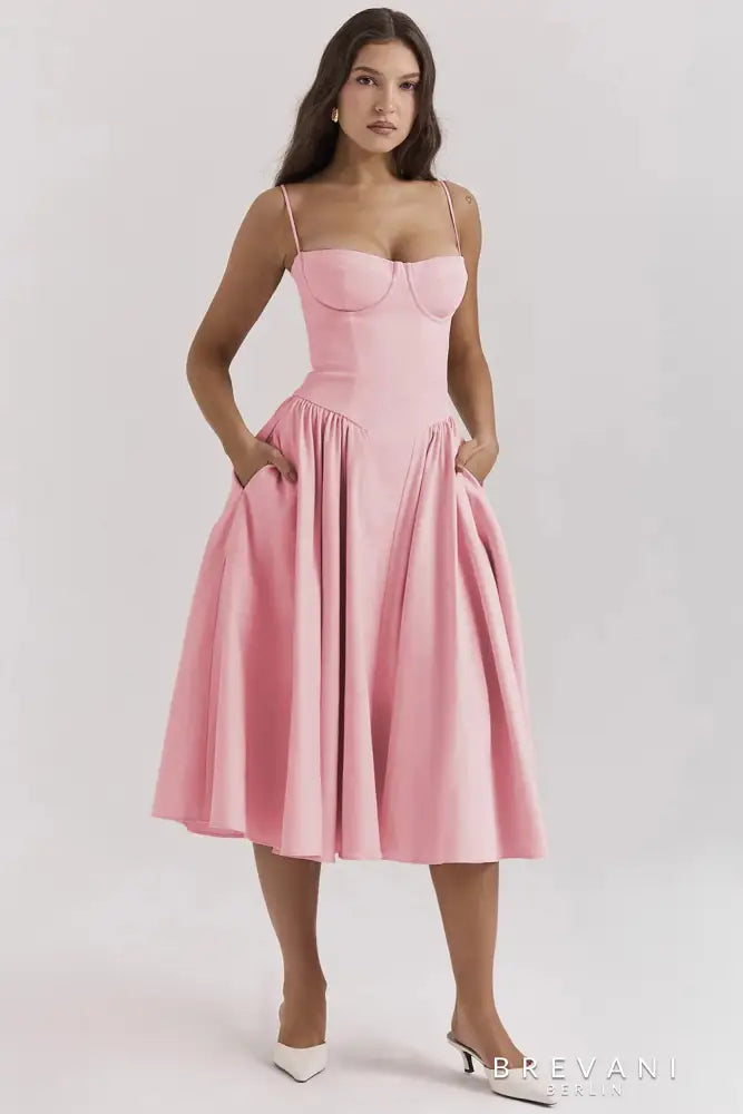 Corset Midi Gown