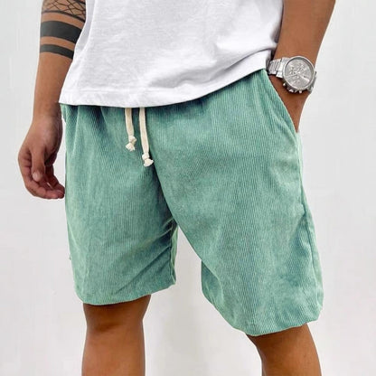 Men's Striped Drawstring Shorts