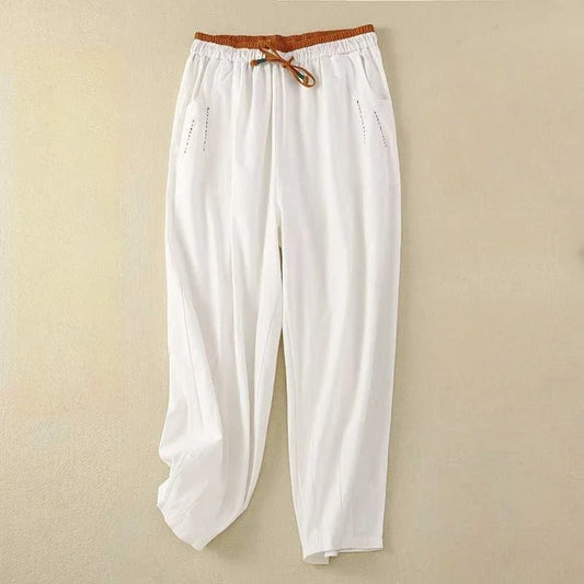 Women's Casual Drawstring Pants Elastic Waist - Fashinoza