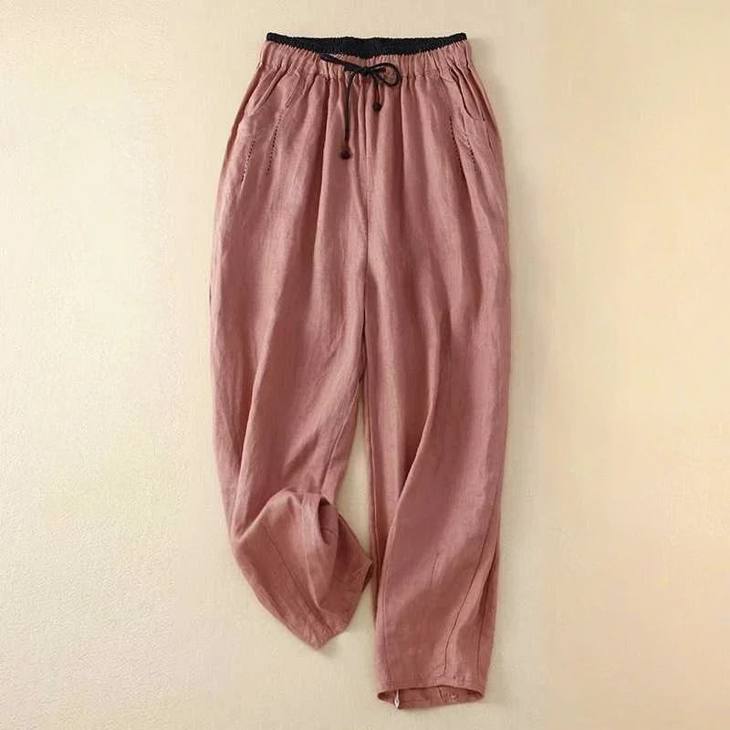 Women's Casual Drawstring Pants Elastic Waist