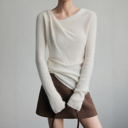 Women's Relaxed Fit Knit Sweater Cozy Casual - 
Fashinoza