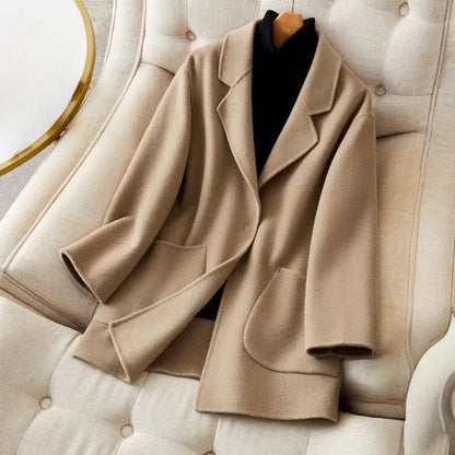 Women's Mid-Thigh Coat Relaxed Fit Casual - 
Fashinoza