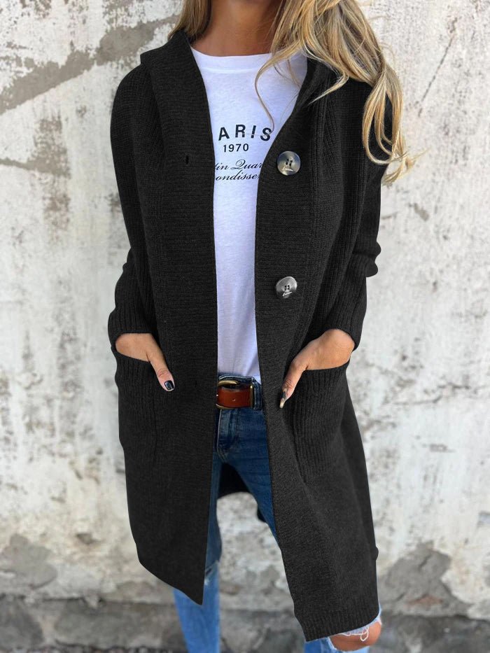 Image of Aimee | Women's Hooded Longline Cardigan