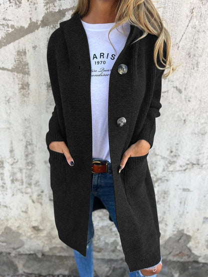 Image of Aimee | Women's Hooded Longline Cardigan