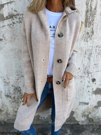 Image of Aimee | Women's Hooded Longline Cardigan