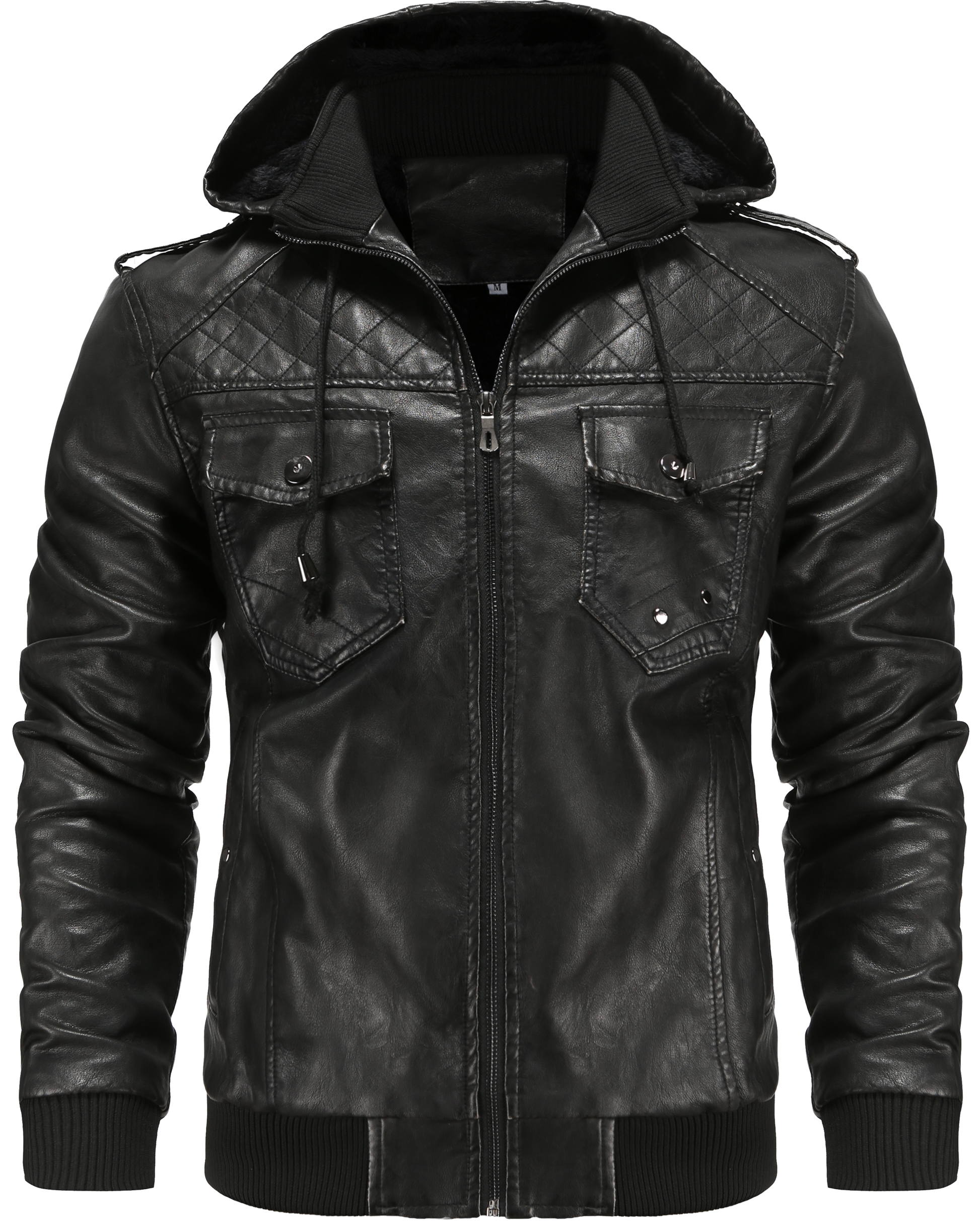 Men's Hooded Bomber Jacket - Fashinoza