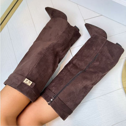Knee-High Wedge Fashion Boots