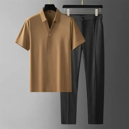 Men's Two-Piece Suit Set Wool Blend Transitional