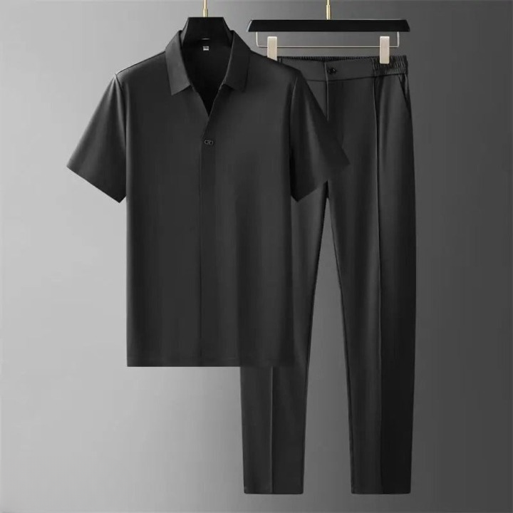 Men's Two-Piece Polo Pants Set