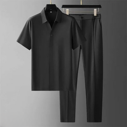 Men's Two-Piece Polo Pants Set