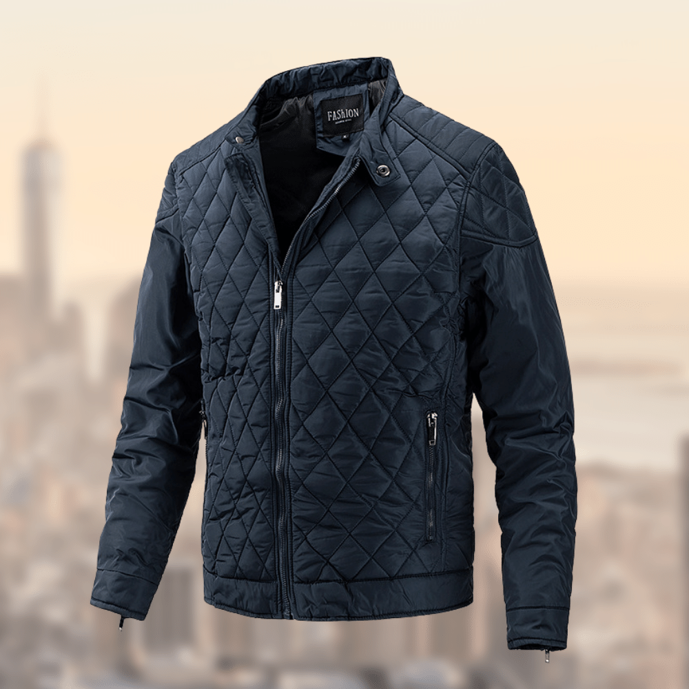 Men's Slim Fit Quilted Jacket - Fashinoza