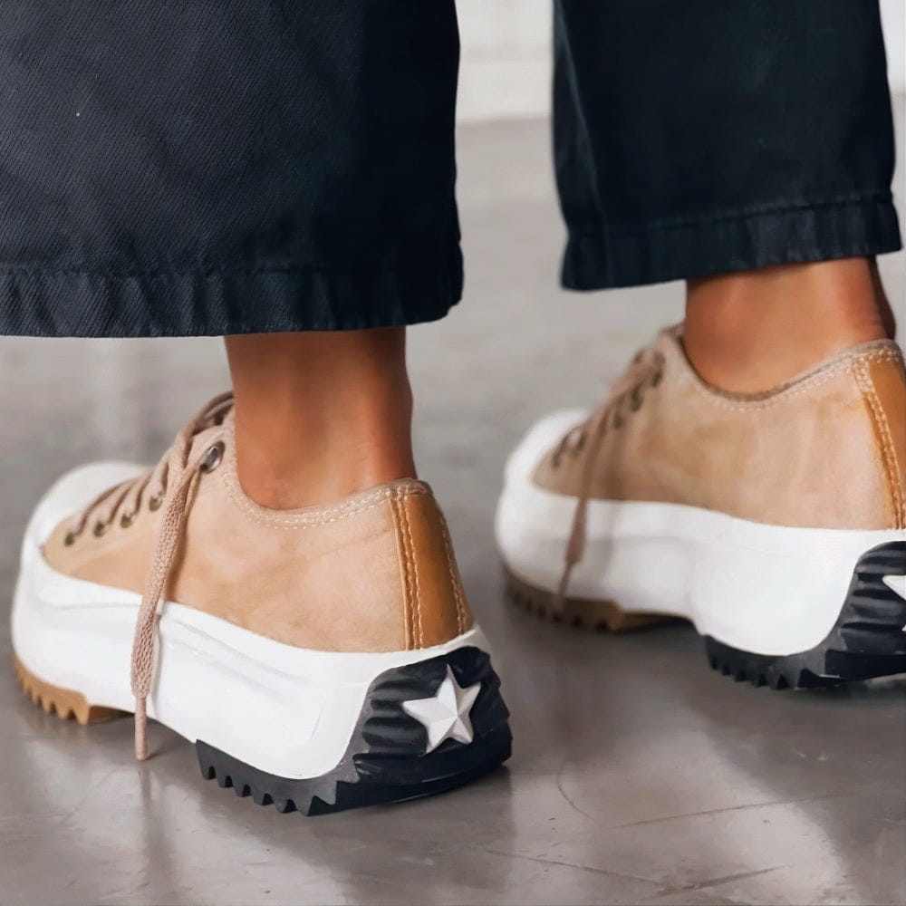 Women's Orthopedic Low Cut Sneakers Lace-Up Design