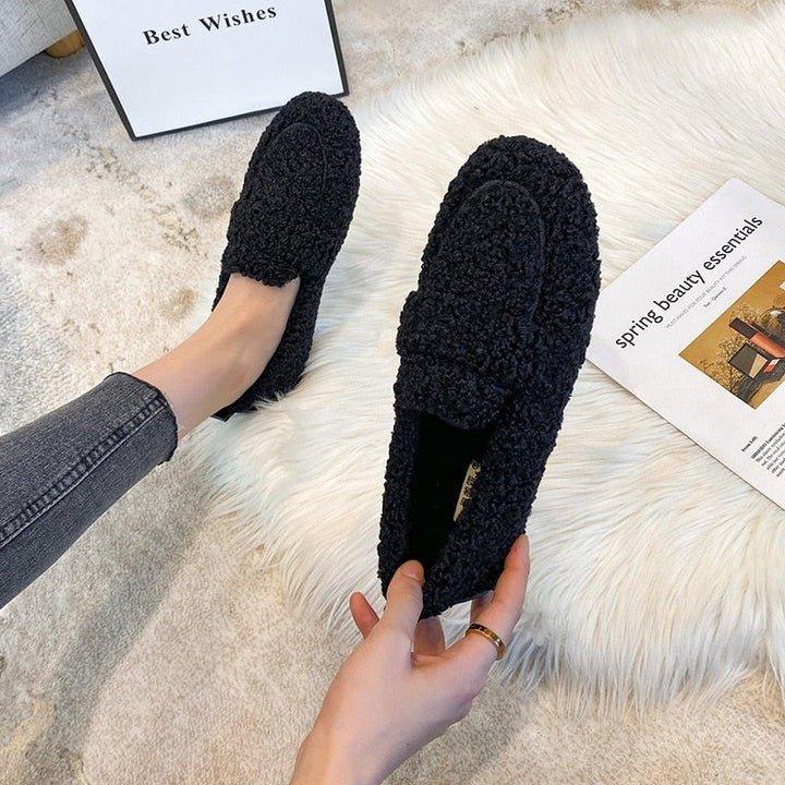 Women's Flat Loafers Textured Slip-On