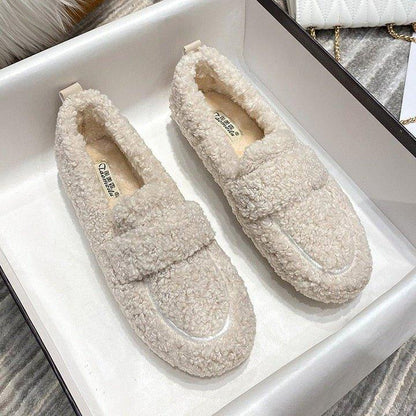 Women's Flat Loafers Textured Slip-On