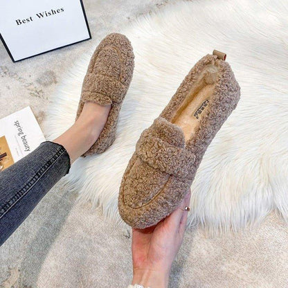 Women's Flat Loafers Textured Slip-On