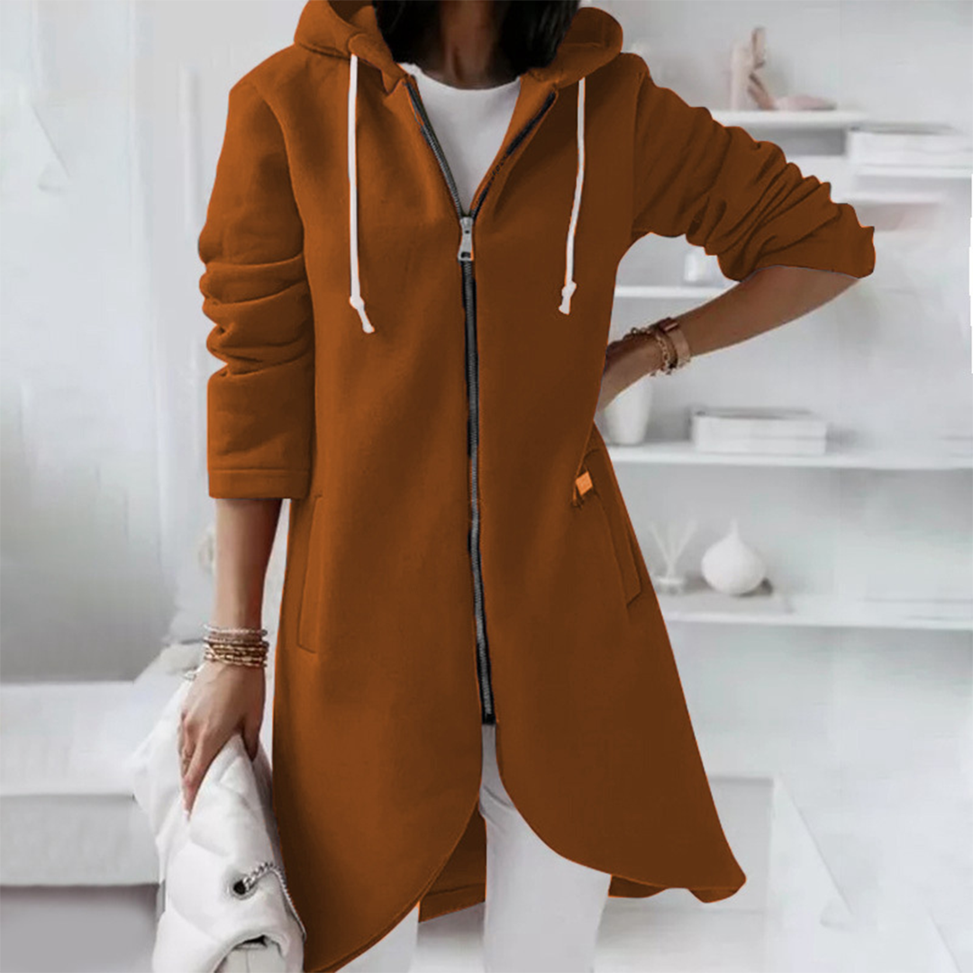 Image of Amanda | Women's Longline Zip-Up Jacket